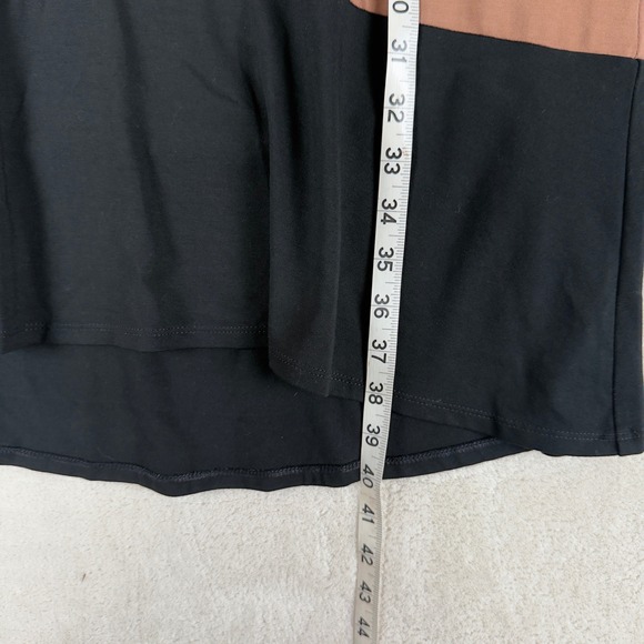 J. Jill Wearever Collection NWT Tunic Dress Colorblock Short Sleeve Brown size S - Picture 6 of 8